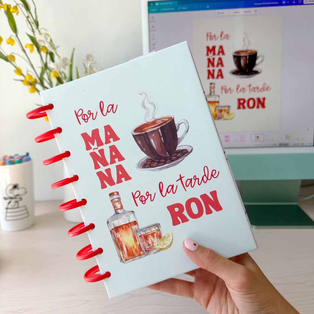 Cuaderno Café con Ron colores