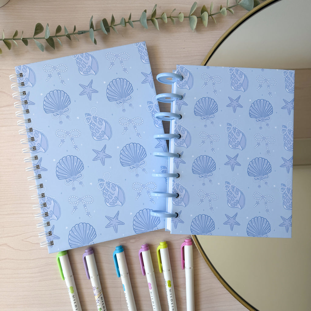 Cuaderno Conchitas azul
