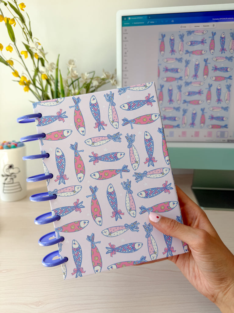 Cuaderno Peces morados