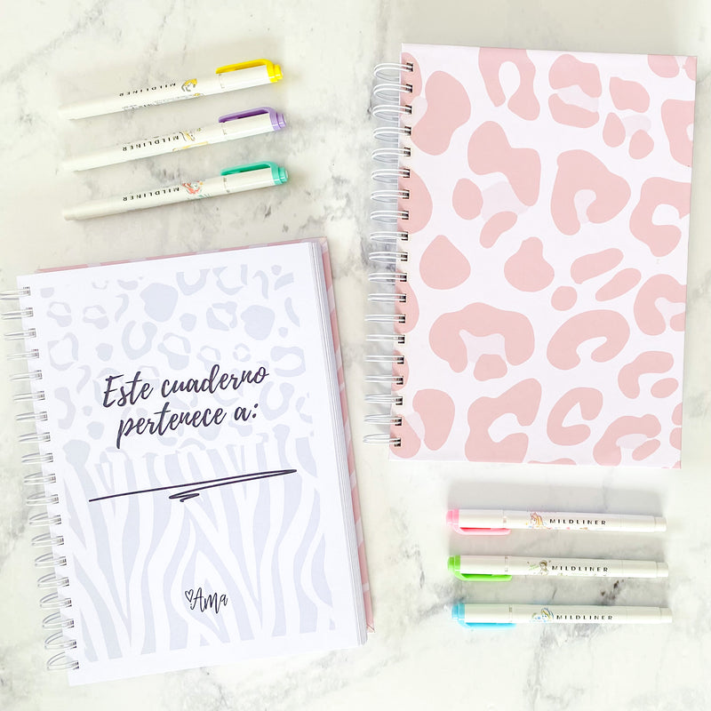 Cuaderno animal print arena