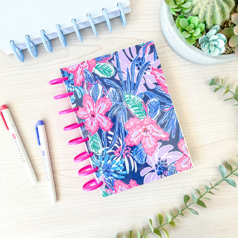 Cuaderno Flores Magenta