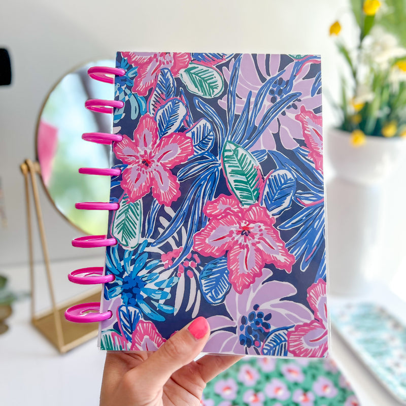 Cuaderno Flores Magenta