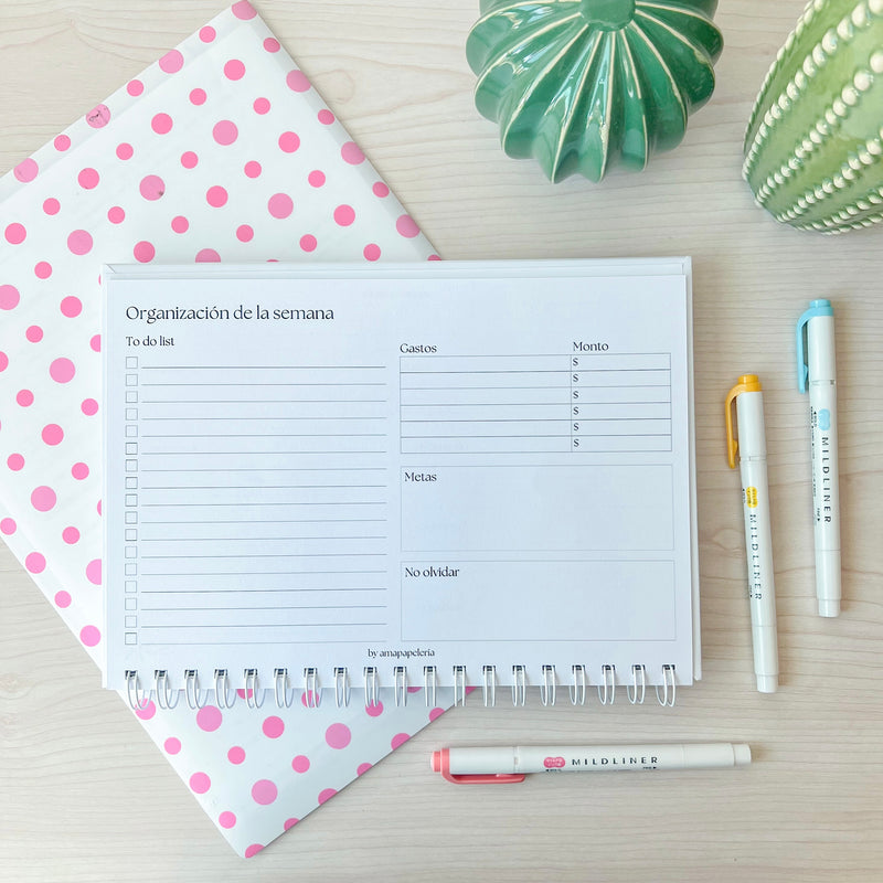 Planner anual personalizable