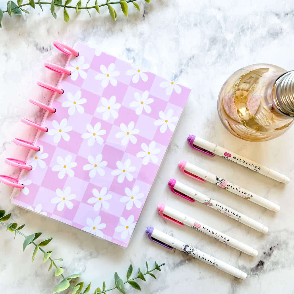 Cuaderno Margaritas rosadas