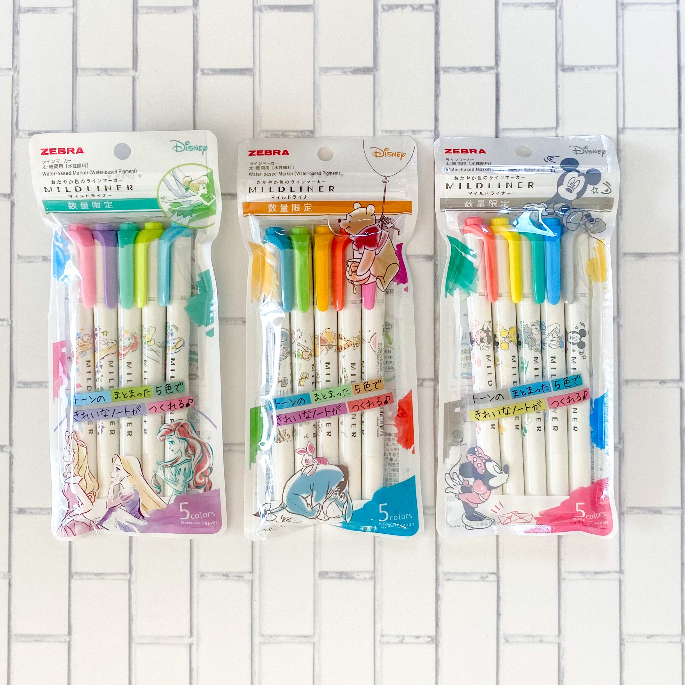 Mildliner Disney Set de 5 – AmaPapelería